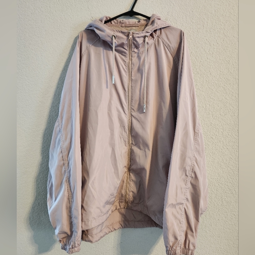 Soia & Kyo Women’s Oaklynn zip up windbreaker hooded jacket size L/XL